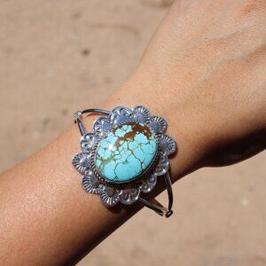 Handmade Native American Cuff Bracelet,‎ @loveyourstyle Turquoise NA Jewelry**